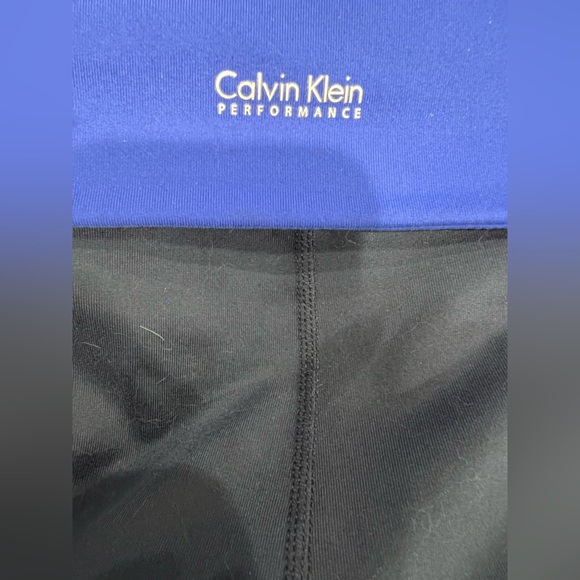 Calvin Klein performance leggings Blue and Black Yoga Pants - Picture 5 of 8